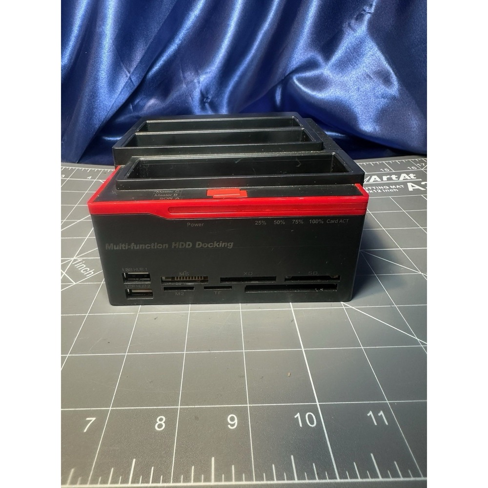 Multifunction 2.5 3.5" HDD Docking Station USB 3.0 Clone Hard Drive Card No Cord